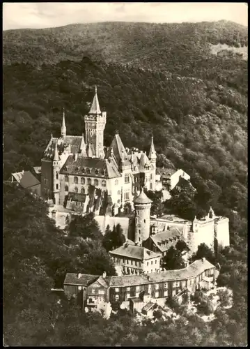 Wernigerode Schloss Feudalmuseum Panorama Gesamtansicht DDR AK 1969