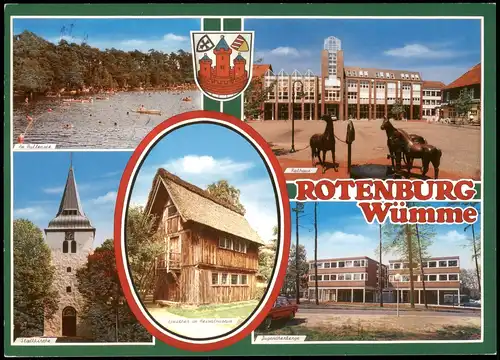 Rotenburg (Wümme) Bullensee, Markt, Speicher, Jugendherberge 1996