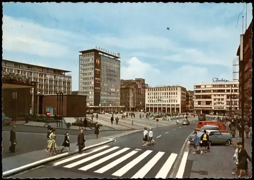 Ansichtskarte Essen (Ruhr) Kennedyplatz, Autos - belebt 1971