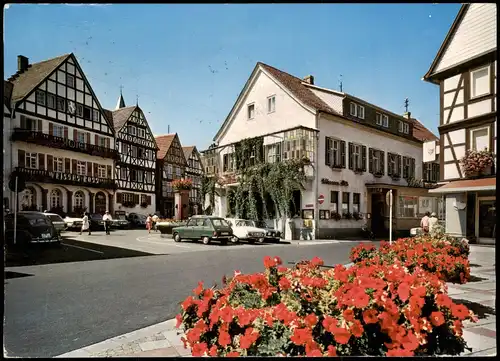 Ansichtskarte Bad Orb Markt, Autos 1977