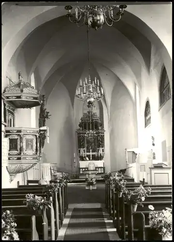 Ansichtskarte  Religion/Kirche - Innen Altar - Kanzel Fotokarte 1977
