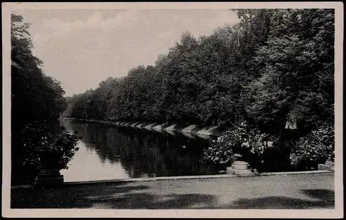 Postcard Kremsier Kroměříž Partie aus dem Schloßgarten 1939