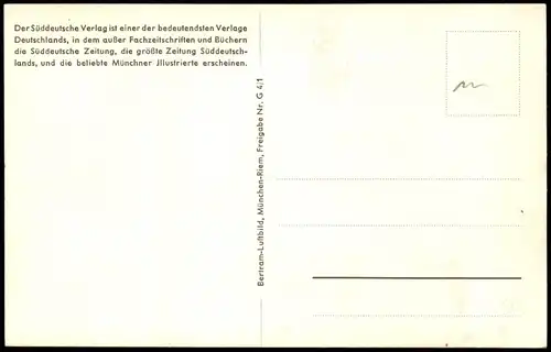 Ansichtskarte München Luftbild mit Verlagshaus Süddeutsche Zeitung 1963