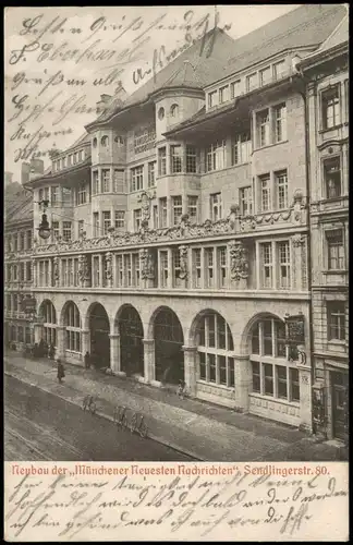 München Neubau Münchener Neuesten Nachrichten Sendlingerstraße 80. 1015