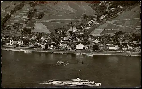 Assmannshausen am Rhein-Rüdesheim (Rhein) Rheindampfer, Stadt 1959