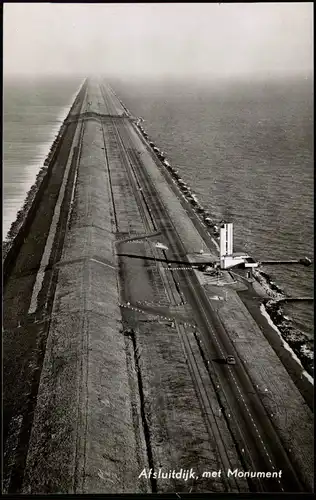 .Niederlande Luftbild Holland Dutch Niederlande Afsluitdijk, met Monument 1961