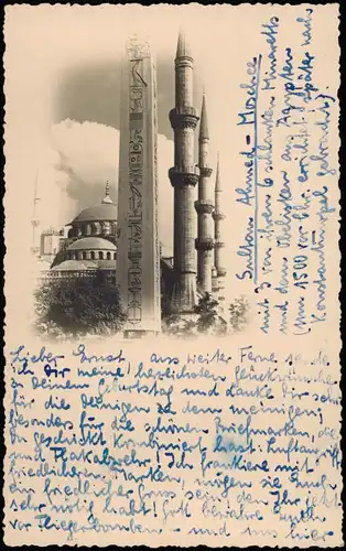 Istanbul Konstantinopel | Constantinople Hagia Sophia. Obelisk - Fotokarte 1929