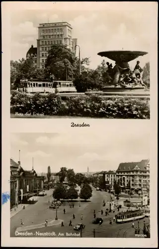 Innere Neustadt-Dresden Neustädter Bahnhof, Platz der Einheit 2 Bild 1957