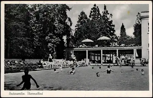 Ansichtskarte Badenweiler Thermalbad 1957