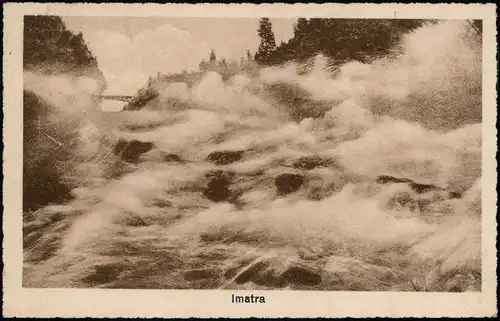 Postcard Imatra Umland Karelien Suomi 1928