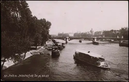 CPA Paris Perspective de la Seine, Fahrgastschiff 1929