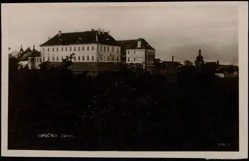 Postcard Opotschno Opočno Schloss Opočno Zamek - Fotokarte 1927