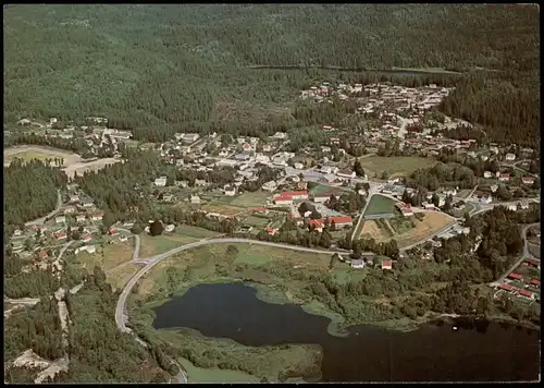 Postcard Norwegen Allgemein Luftbild Flyfoto Birkeland 1974