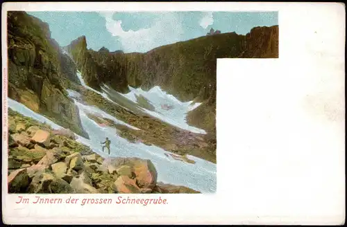 Schreiberhau Szklarska Poręba Im Inneren der Schneegruben - Bergsteiger 1906