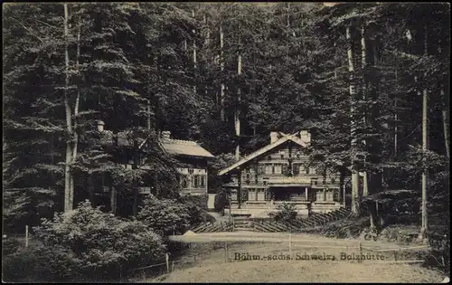 Dittersbach (Böhm. Schweiz) Jetřichovice Balzhütte Böhmen Bohemia 1922