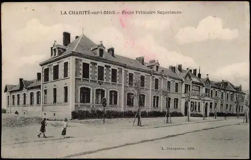 CPA La Charité-sur-Loire École Primaire Supérieure 1913