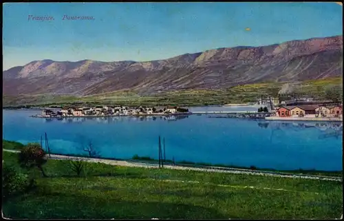 Postcard Vranje Врање Blick auf die Stadt 1914