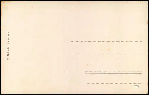 Postcard Vranje Врање Blick auf die Stadt 1914