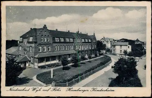 Ansichtskarte Wyk (Föhr) Hamburger Kinderheim 1952