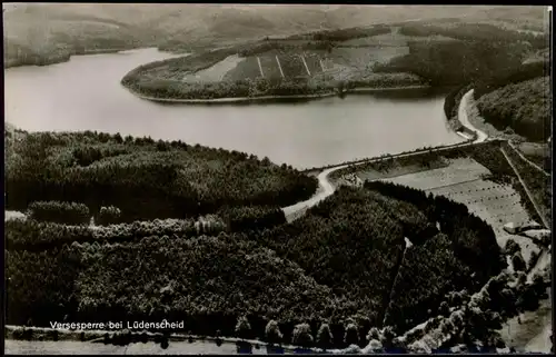 Ansichtskarte Meinerzhagen Luftbild Versetalsperre 1961