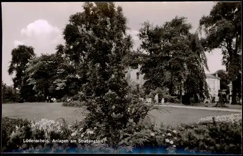 Ansichtskarte Lüdenscheid Anlagen am Straßenstern - Fotokarte 1951