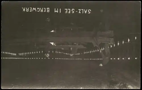 Ansichtskarte Berchtesgaden Salzbergwerk, Beleuchtung 1928