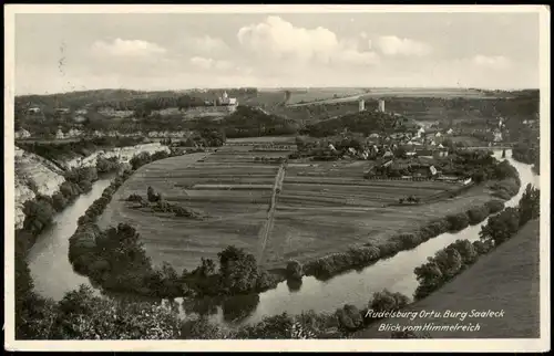 Ansichtskarte Saaleck-Bad Kösen Blick vom Himmelreich 1938