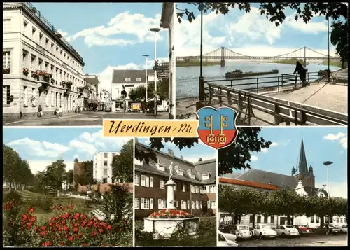 Ansichtskarte Uerdingen-Krefeld Crefeld Stadtteilansichten, Straßen 1976