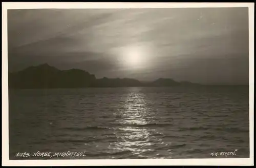 Norwegen Allgemein Norwegen Norway Norge Mitternachtssonne Midnattsol 1930