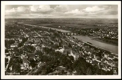 Ansichtskarte Copitz-Pirna Luftbild 1932