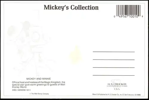 Postcard Orlando Mickey & Minnie Disney World. 2002