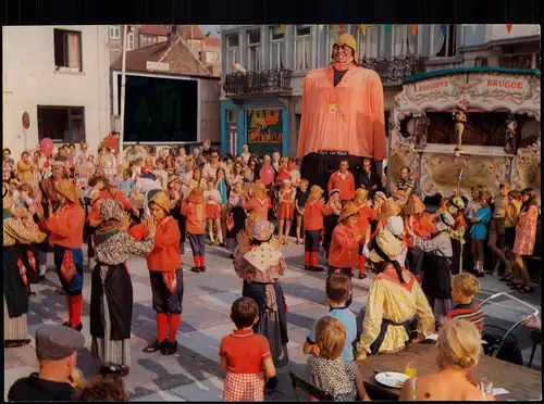 Postkaart Heist-Knokke-Heist Folkloremarkt Marché folklorique 1978
