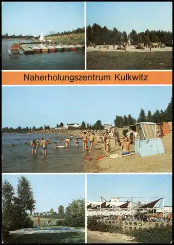 Kulkwitz Leipzig Bootssteg, Kinderspielplatz, Strand, Minigolfanlage 1989