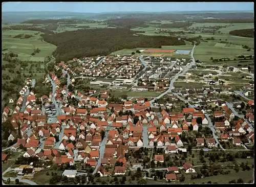 Ansichtskarte Gechingen (LK Calw) Luftbild 1981