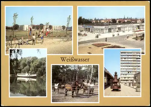 Weißwasser Oberlausitz Mehrbild Wohnkomplex, Lutherstraße, Brechtstraße 1982