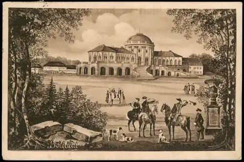 Ansichtskarte Stuttgart Schloss Solitude - Künstlerkarte 1911