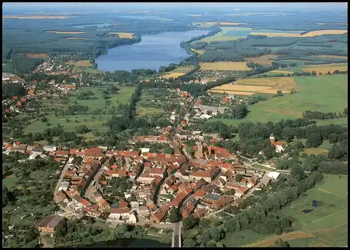 Ansichtskarte Lenzen (Elbe) Luftbild 1995