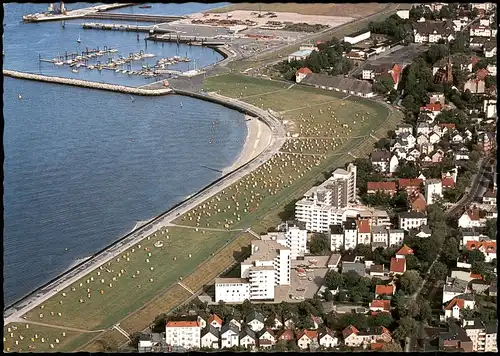 Ansichtskarte Cuxhaven Luftbild An der Grimmershörnbucht - Luftaufnahme 1978