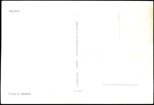 Postcard Zagreb Luftbild 1963