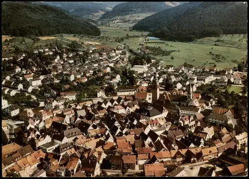Ansichtskarte Haslach im Kinzigtal Luftaufnahme Luftbild Kinzigtal 1977