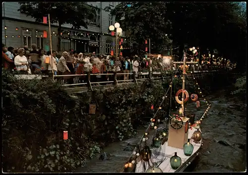Ansichtskarte Bad Harzburg Lichterfest an der Radau Fussgängerzone 1980