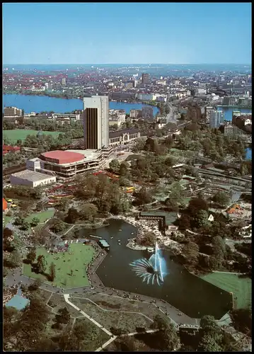 Ansichtskarte St. Pauli-Hamburg Blick vom Fernsehturm 1980