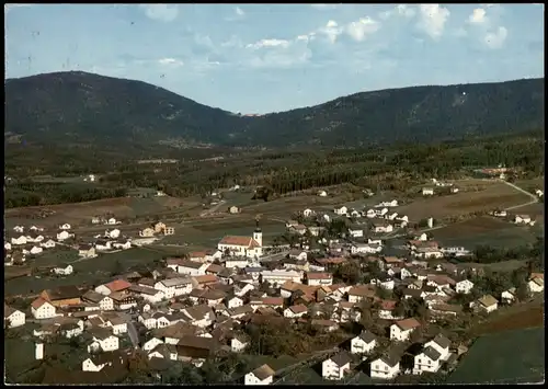 Ansichtskarte Arnbruck Luftbild Luftaufnahme Ort im Zellertal Bay. Wald 1976