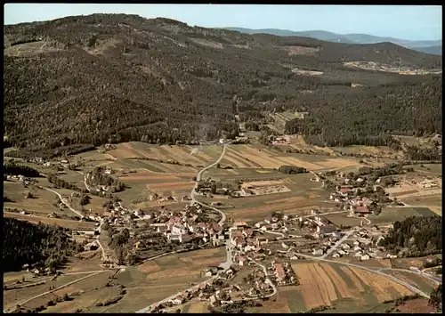 Ansichtskarte Bischofsmais Luftbild Luftaufnahme; Ort im Bayer. Wald 1970