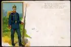 Ansichtskarte  Künstlerkarte - Militär Militaria Soldat Bajonett 1909