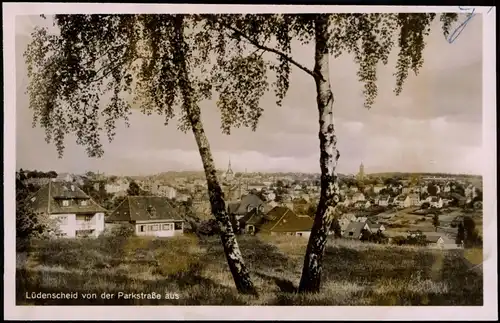 Ansichtskarte Lüdenscheid Stadt von der Parkstraße 1952