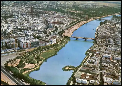 Postales Saragossa Zaragoza Luftbild Arial View 1978
