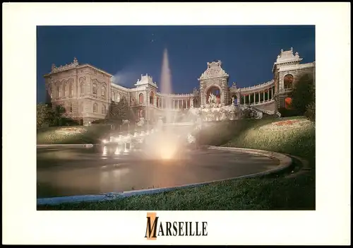 CPA Marseille Le Palais Longchamp b. Nacht 1999