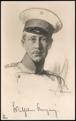 Ansichtskarte  Künstlerkarte - Militär Offizier 1914