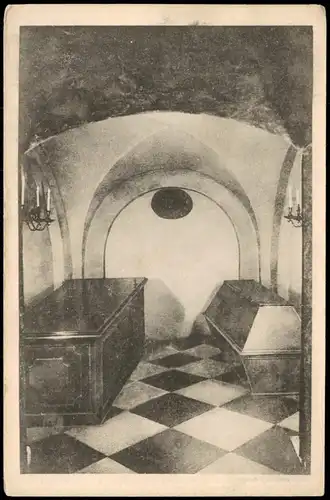 Potsdam Gruft mit den Särgen Friedrich Wilhelm I. Garnisionskirche 1917